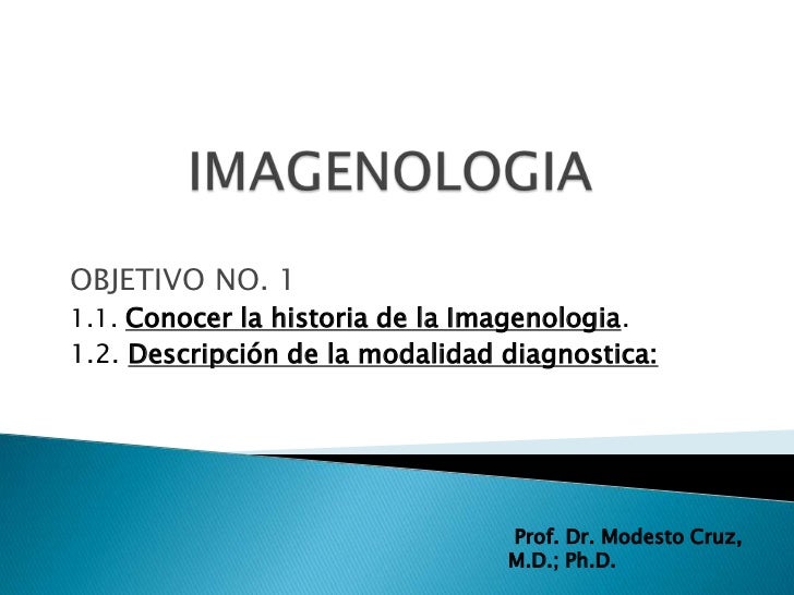 historia de la imagenologia